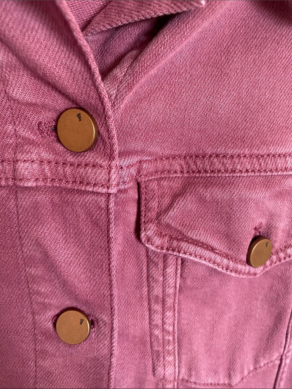 French Connection Antique Dye Denim Jacket, Size 4 - Picture 5 of 5